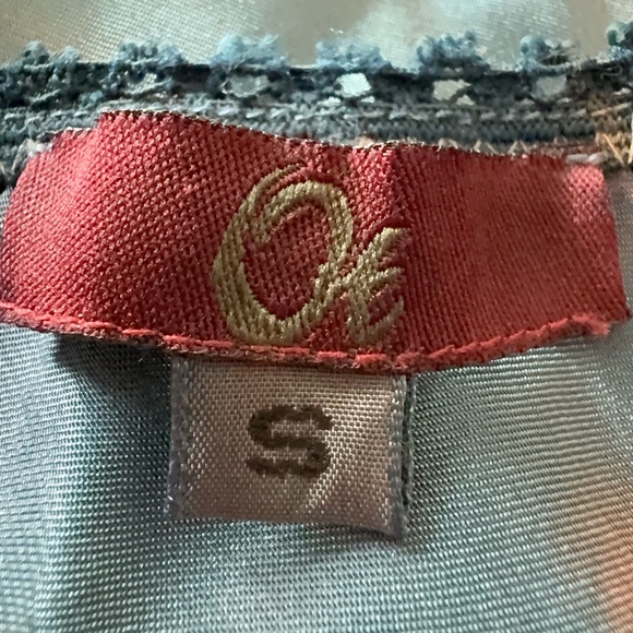 Vintage 90s OE Ombre Fishtail Midi Skirt Small - Picture 5 of 7